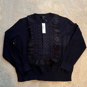 J Crew Eyelet Sweater